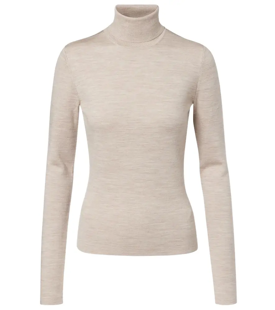 Gabriela Hearst Wool, cashmere, and silk turtleneck top