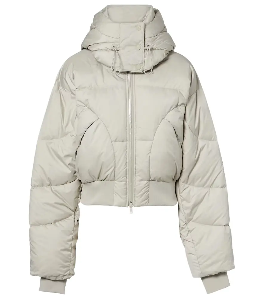 Adidas by Stella McCartney Quilted cropped puffer jacket