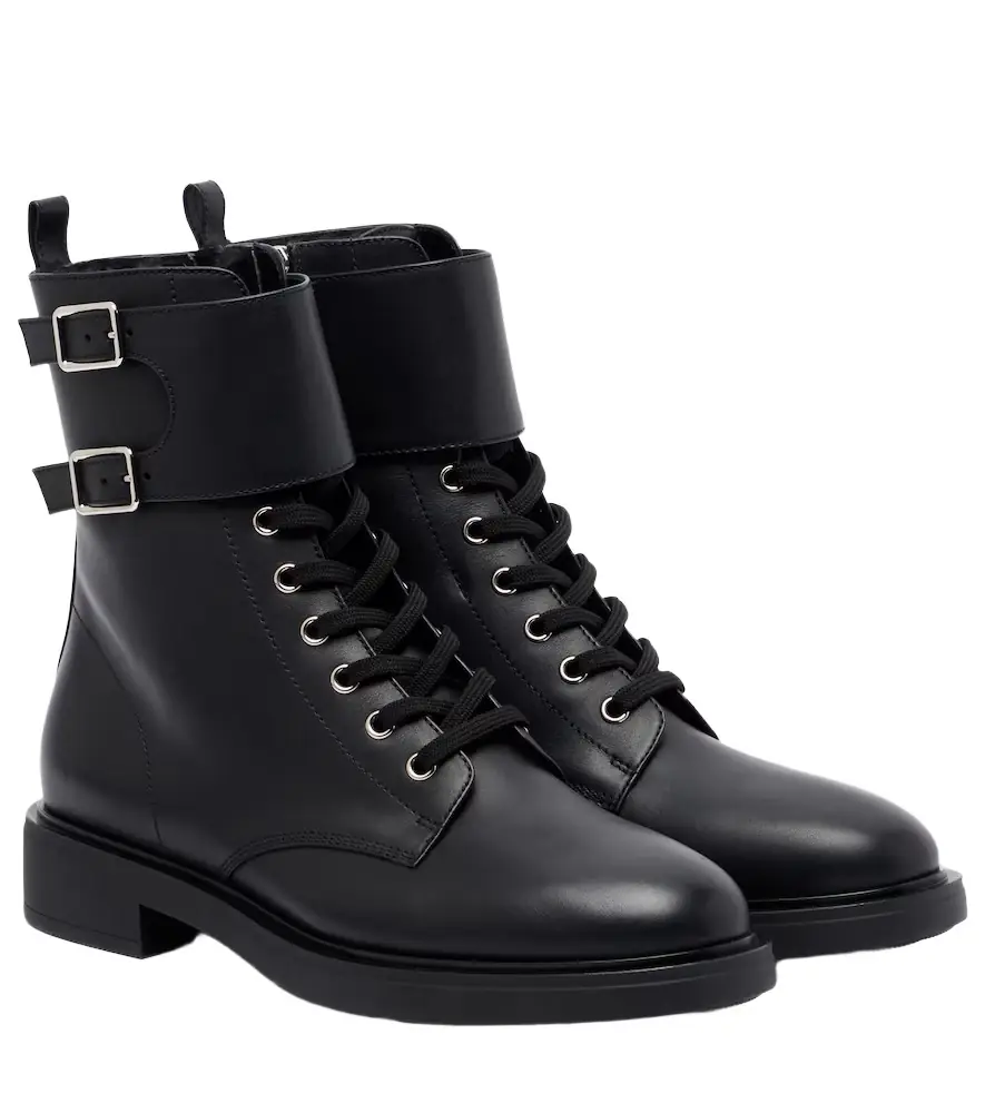 Gianvito Rossi Ripley leather combat boots