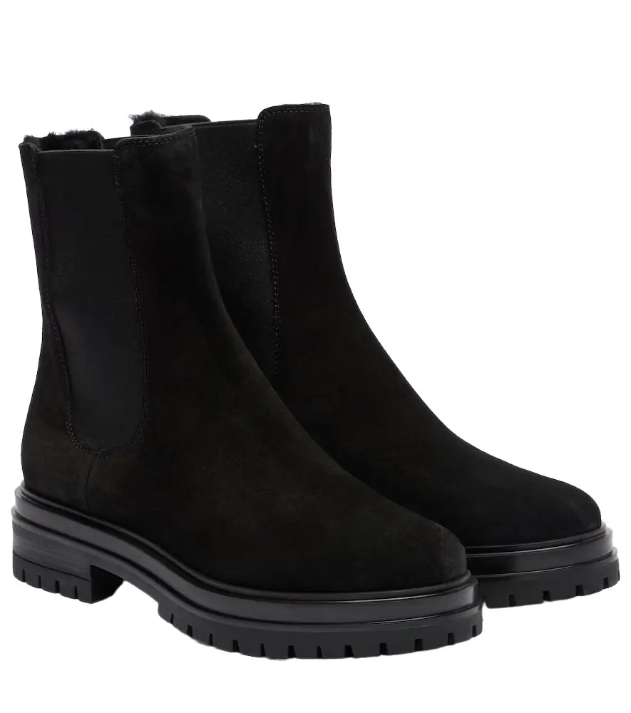 Gianvito Rossi Chester suede Chelsea boots