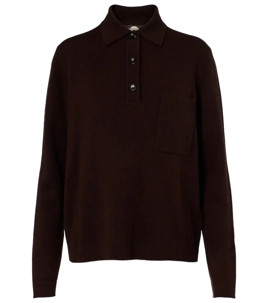 Jardin des Orangers Wool and cashmere polo sweater