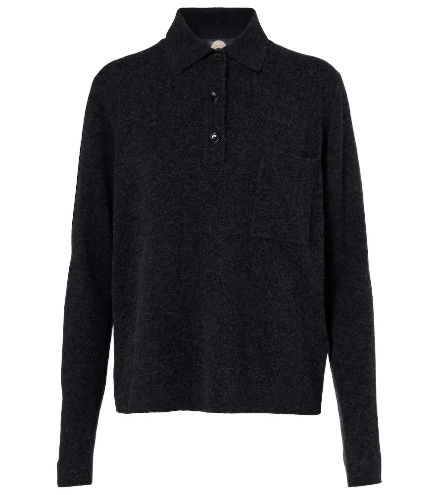 Jardin des Orangers Wool and cashmere polo sweater