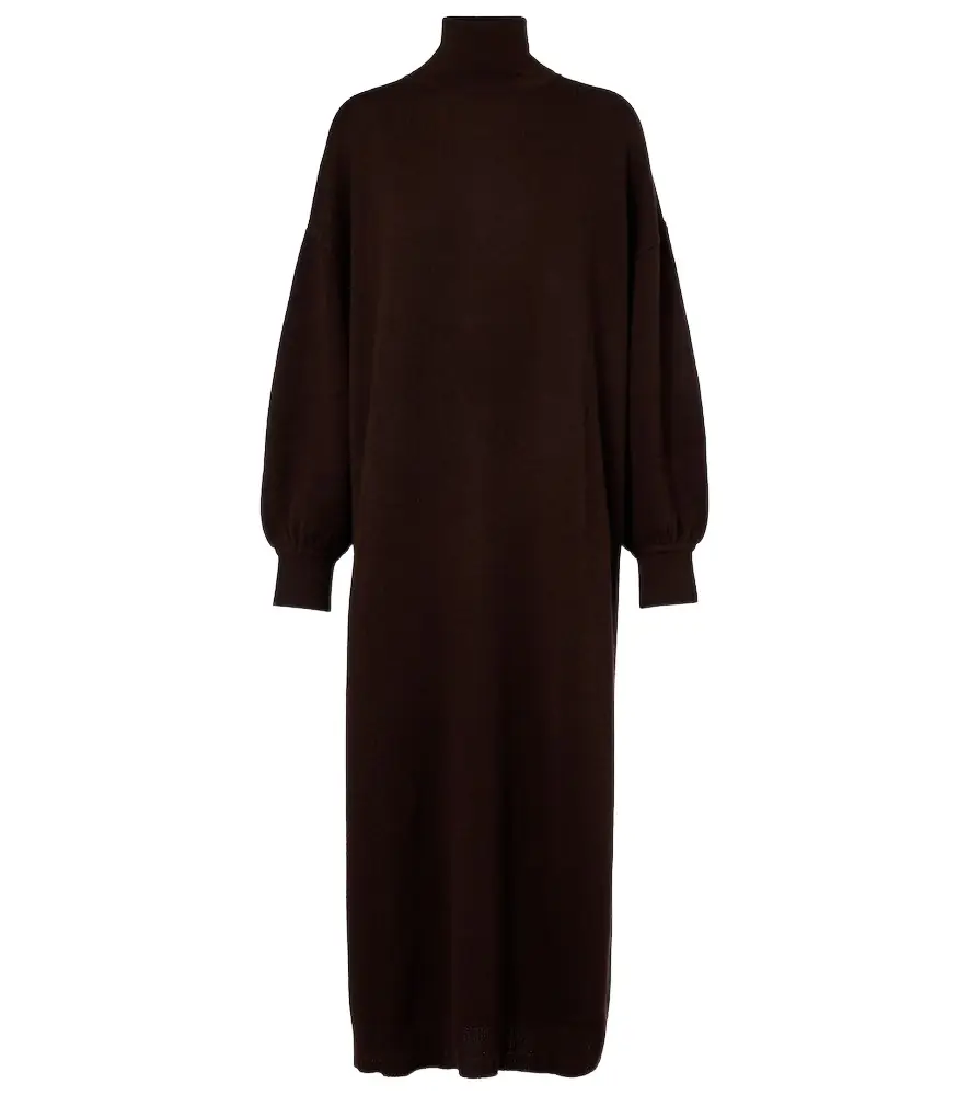Jardin des Orangers Turtleneck wool and cashmere sweater dress