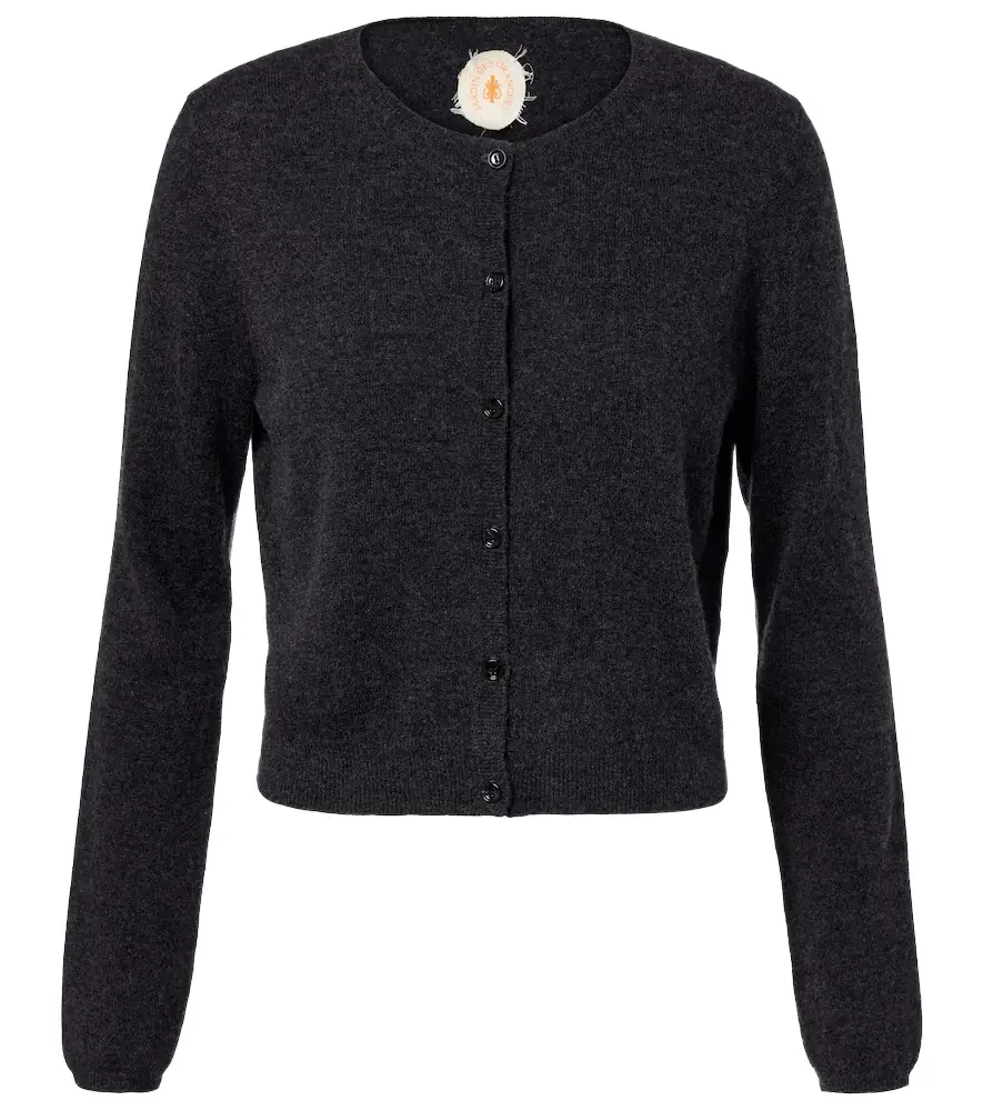 Jardin des Orangers Cropped wool and cashmere cardigan