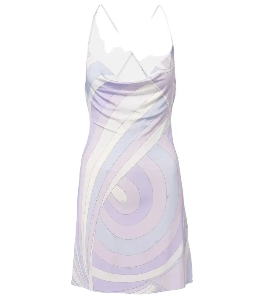 Pucci Iride satin jersey minidress
