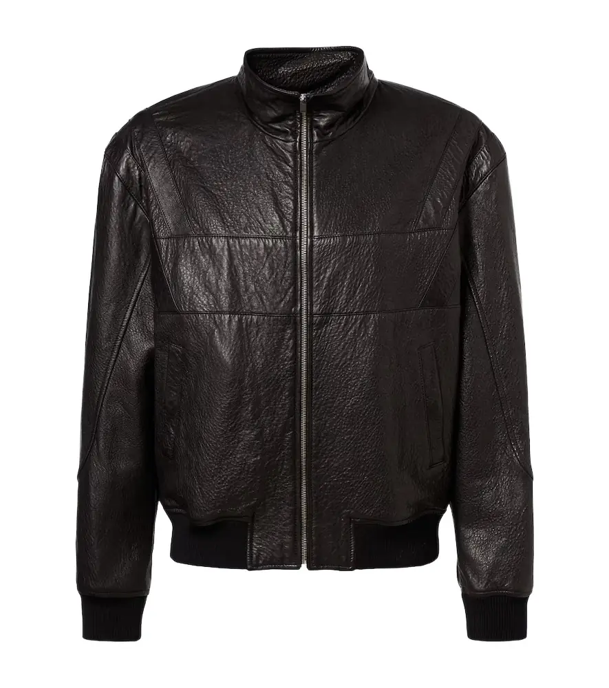 Saint Laurent Leather bomber jacket