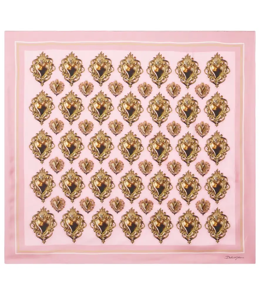 Dolce & Gabbana Printed silk scarf
