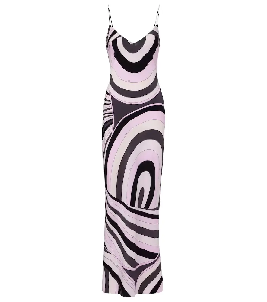Pucci Iride silk crêpe de chine slip dress