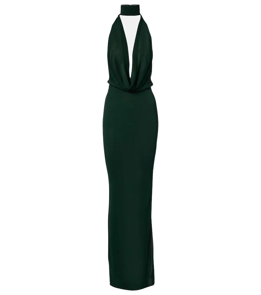 Aya Muse Draped jersey gown