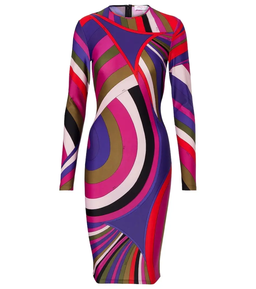 Pucci Printed jersey minidress