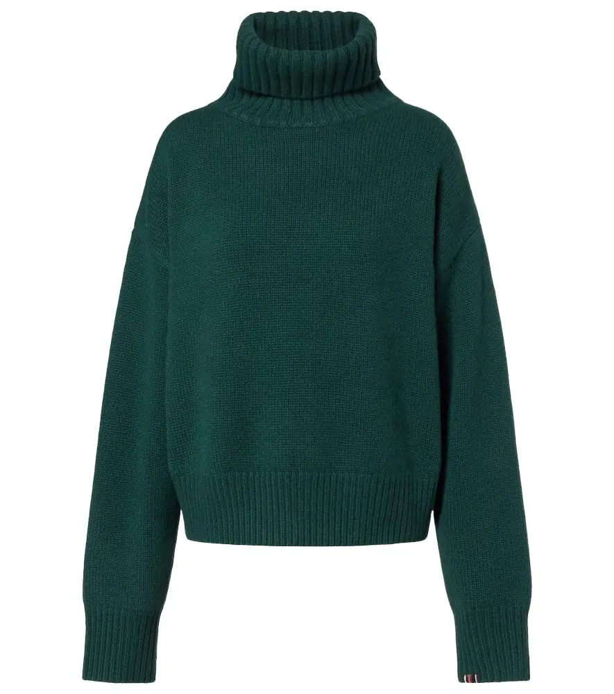 Extreme Cashmere Crop Xtra cashmere turtleneck sweater