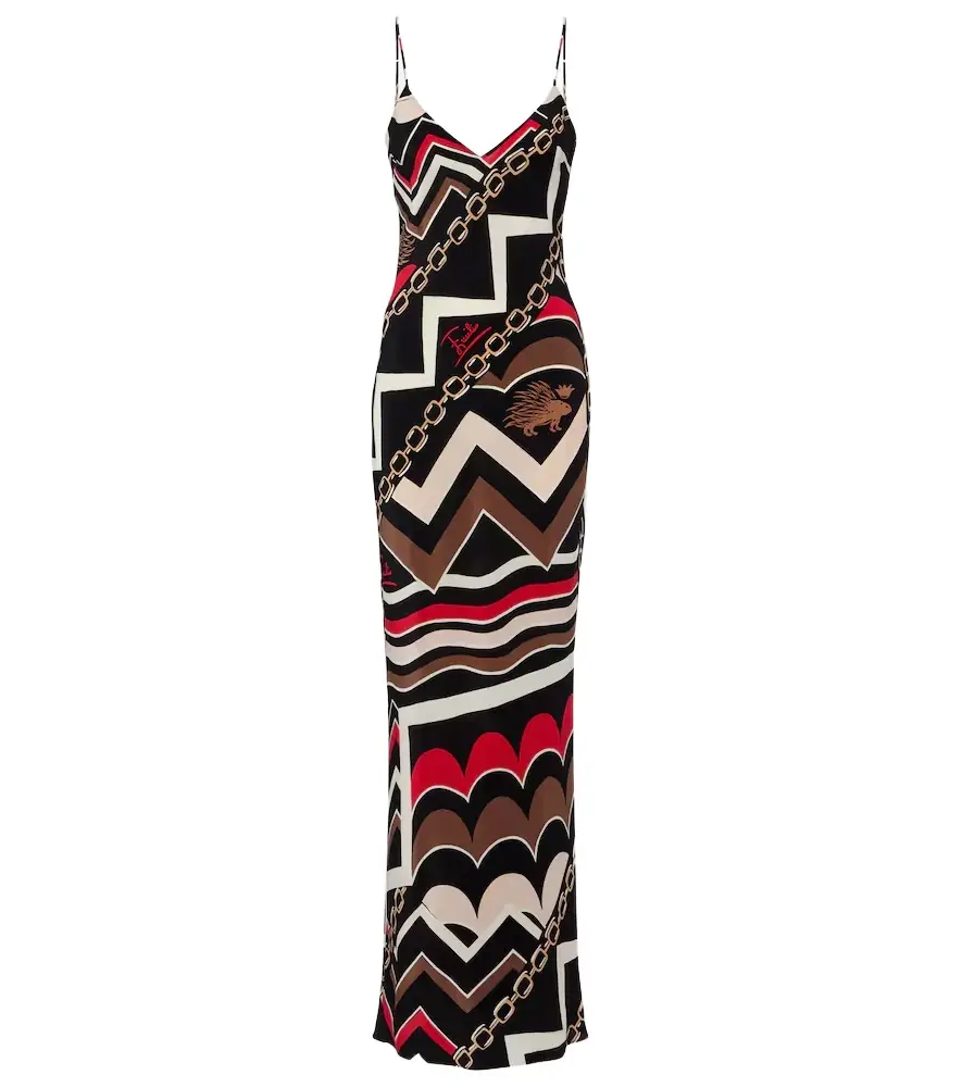 Pucci Istrice silk slip dress