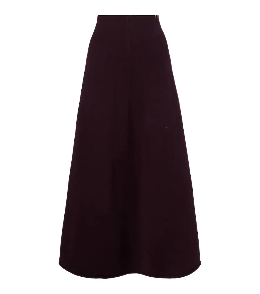 Extreme Cashmere N°388 Ease cashmere-blend maxi skirt