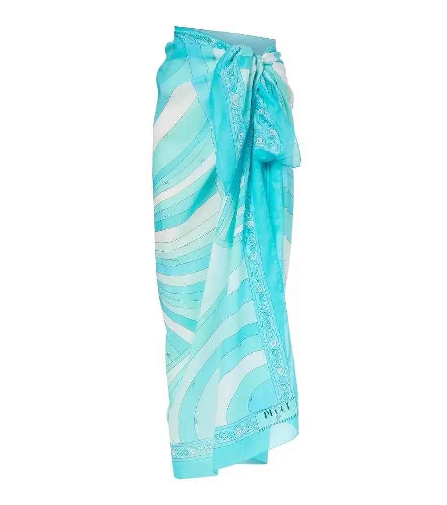 Pucci Iride cotton beach cover-up