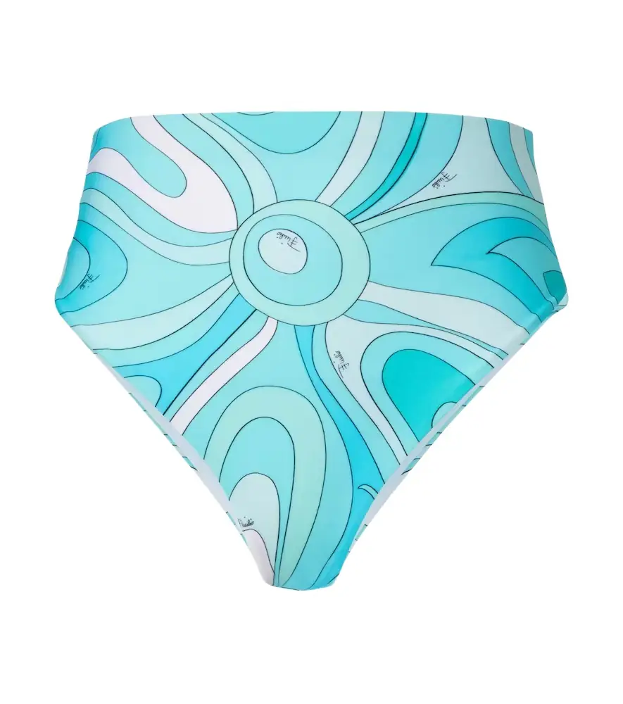 Pucci Marmo high-rise bikini bottoms