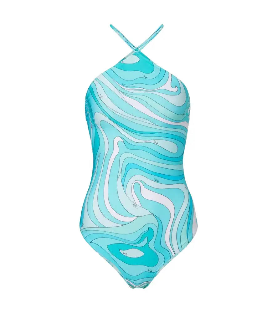 Pucci Marmo halterneck swimsuit