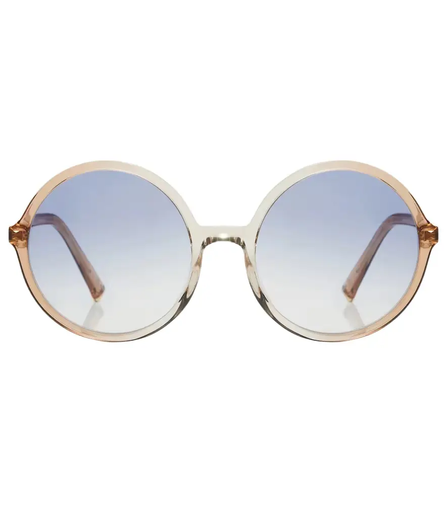 Miu Miu Logo round sunglasses