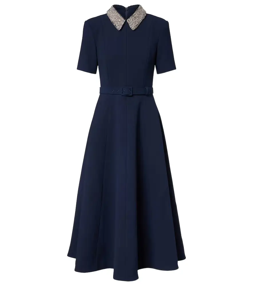 Rebecca Vallance Xena embellished crêpe midi dress