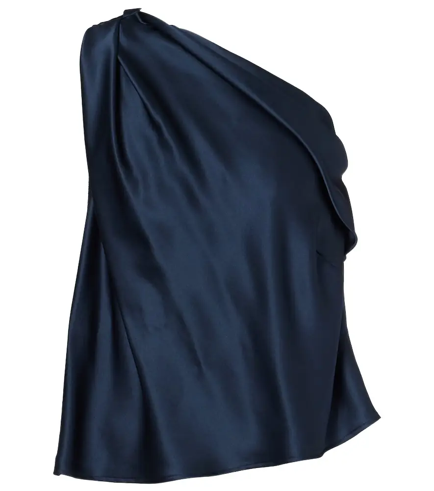 The Sei One-shoulder silk satin top