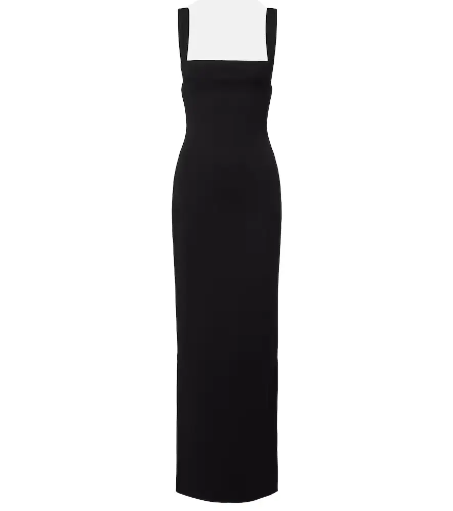 Solace London Joni crêpe gown