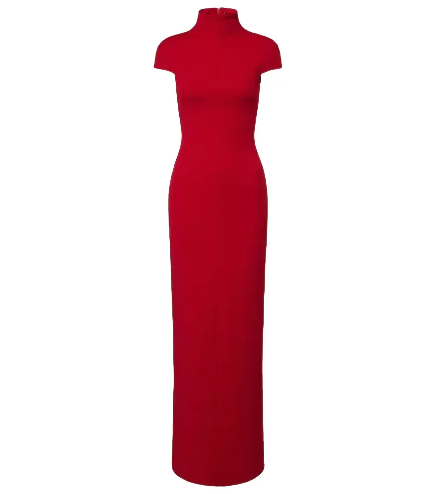 Solace London Lang crêpe maxi dress