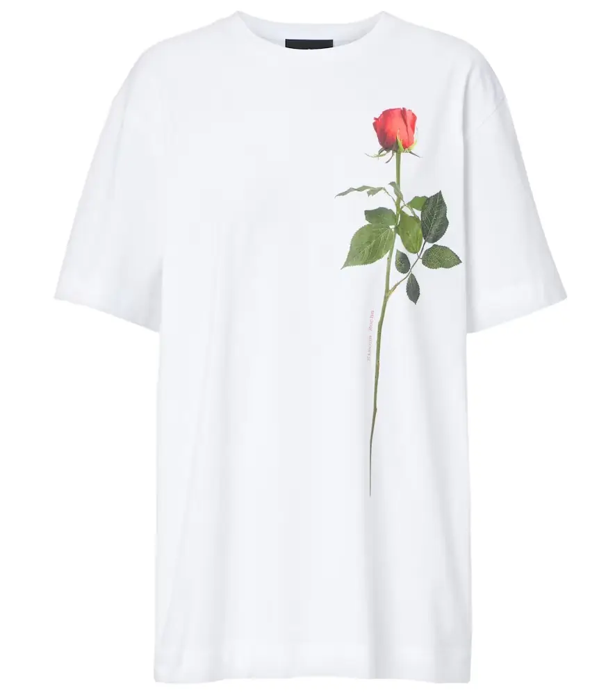 Simone Rocha Printed cotton jersey T-shirt
