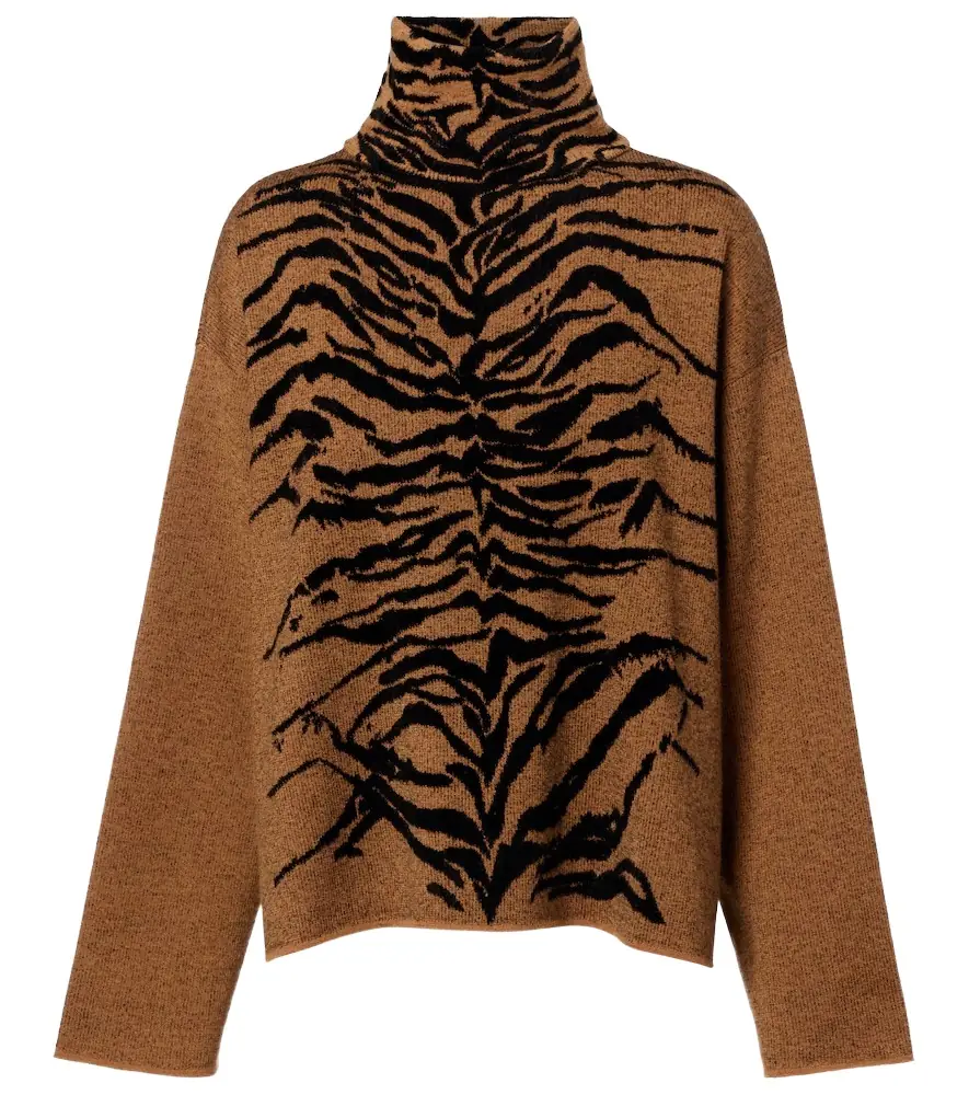 Alaia Alaïa Jacquard turtleneck sweater