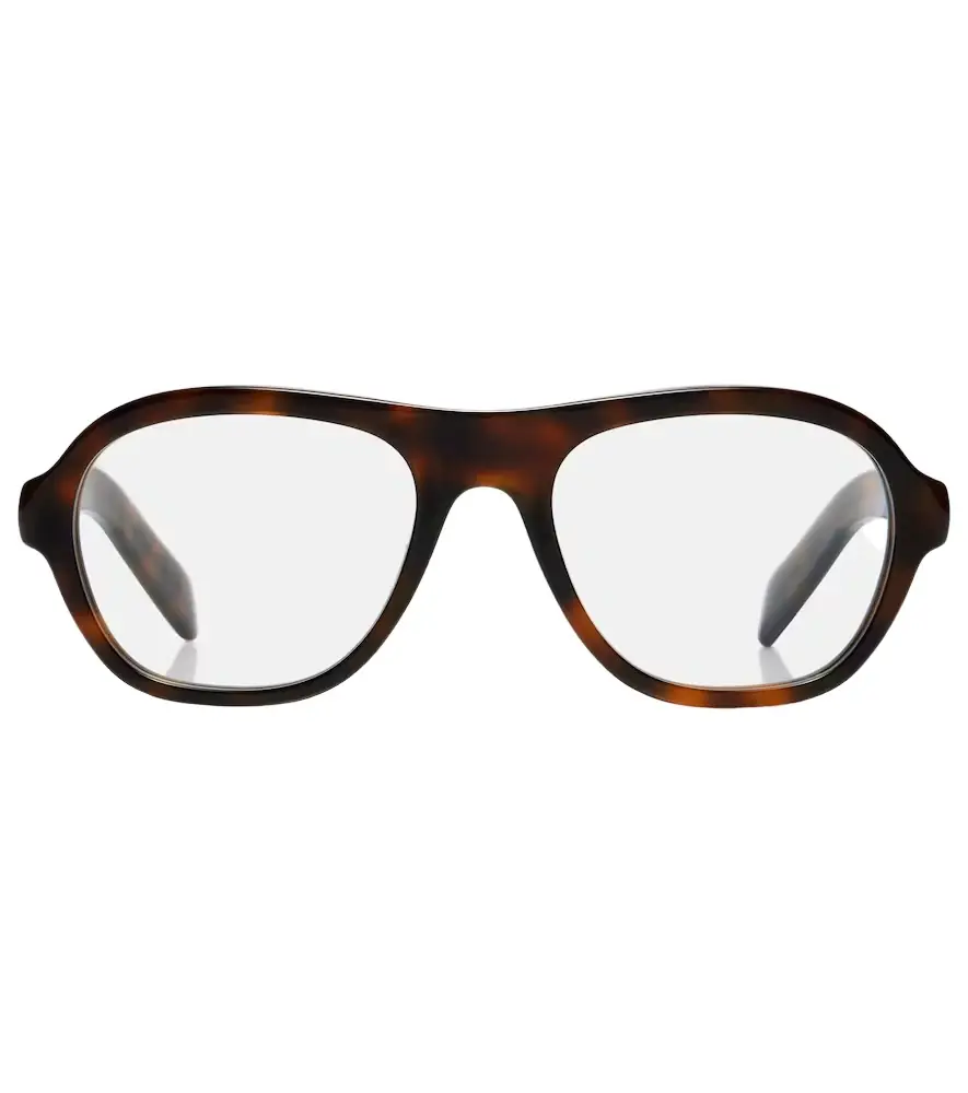 Prada Logo aviator glasses