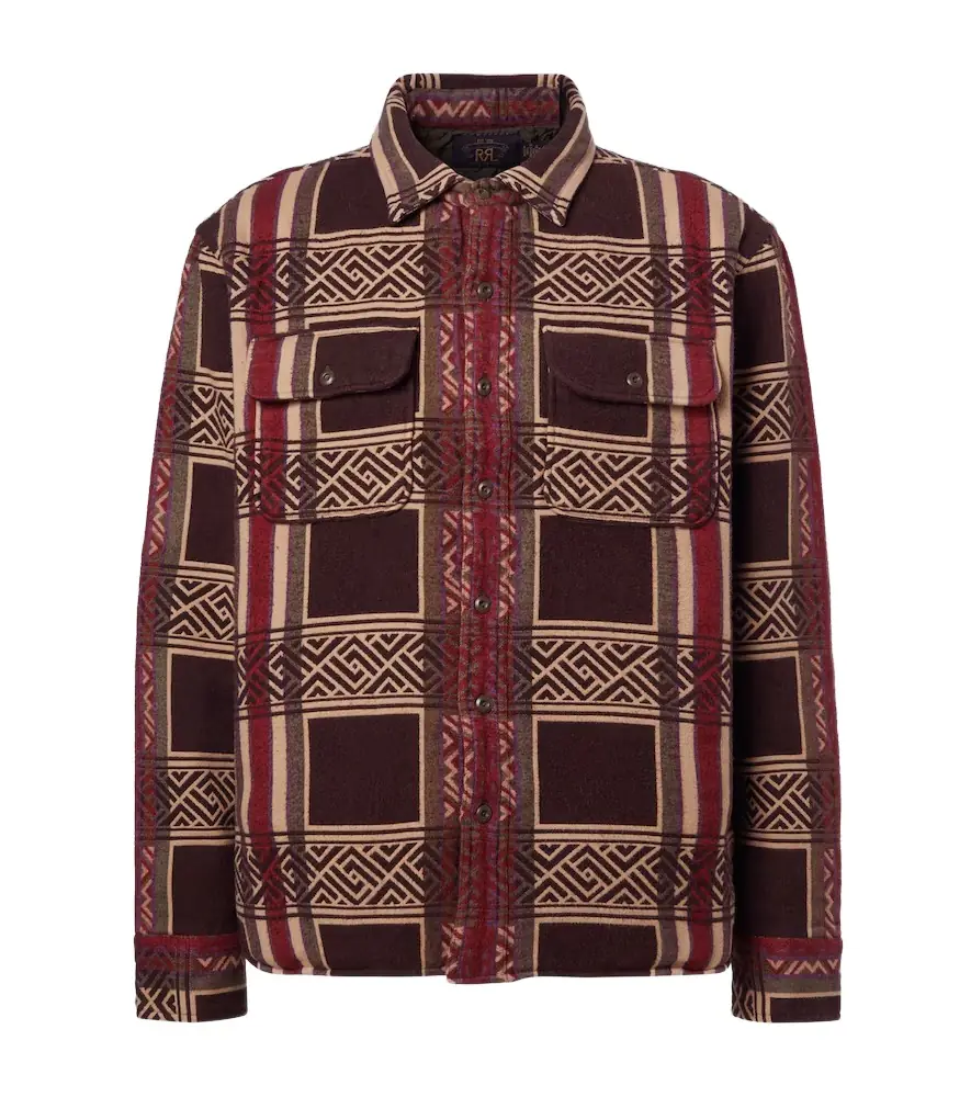RRL Cotton jacquard overshirt