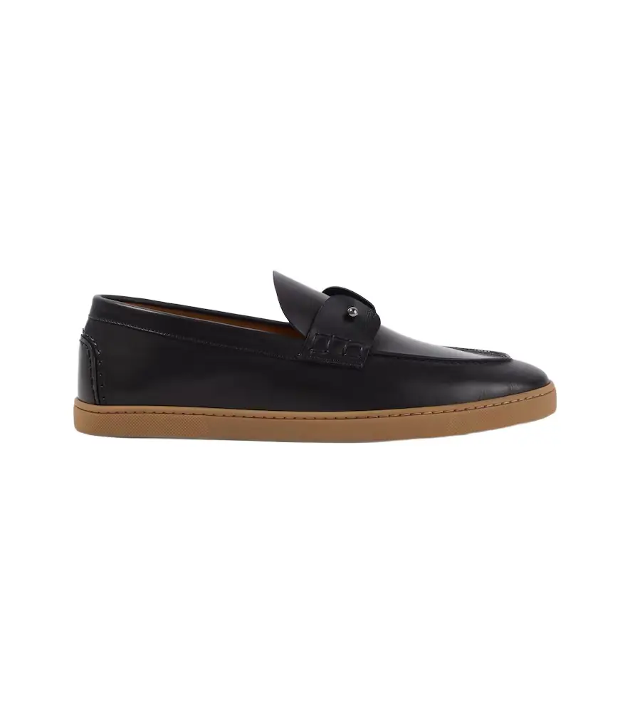 Christian Louboutin Chambeliboat leather slip-on shoes