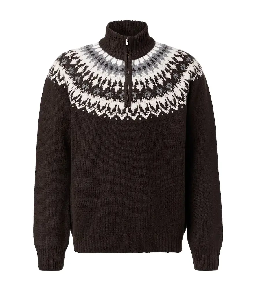 Arch4 Mr Saint Gervais Fair Isle cashmere sweater