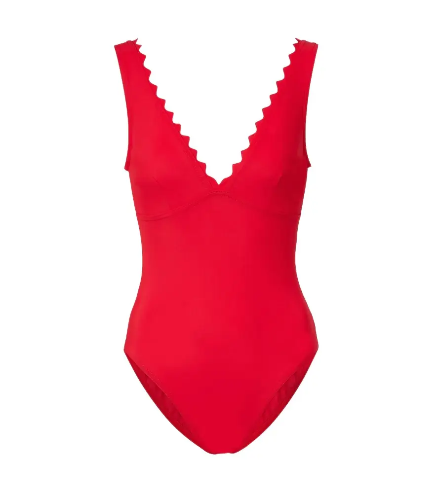 Karla Colletto Inés scalloped swimsuit