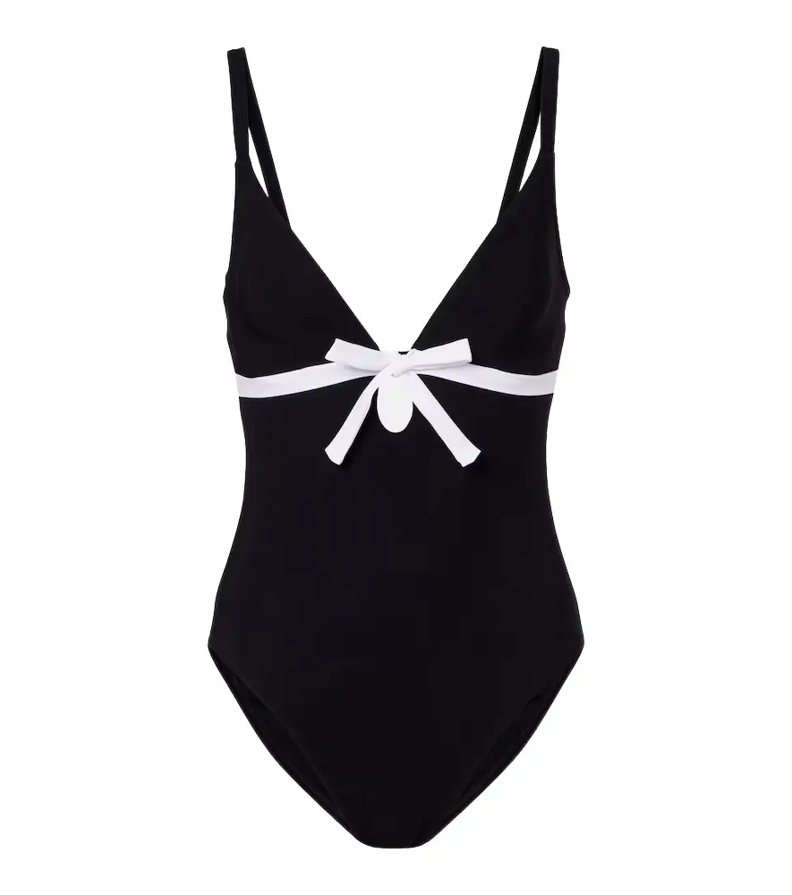 Karla Colletto Lenora bow-detail swimsuit