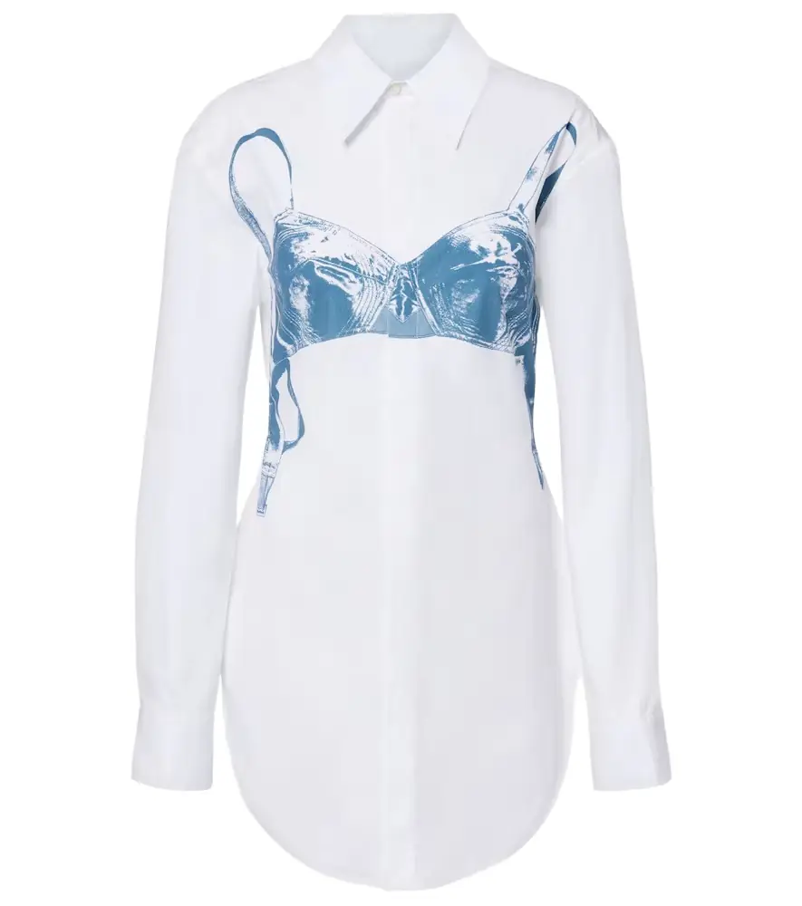 Jean Paul Gaultier Printed cotton-blend shirt