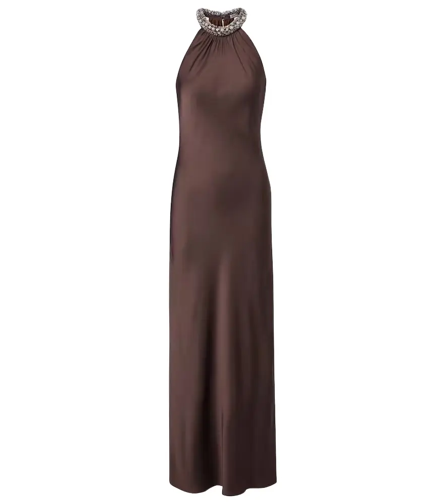 Simkhai Embellished satin gown