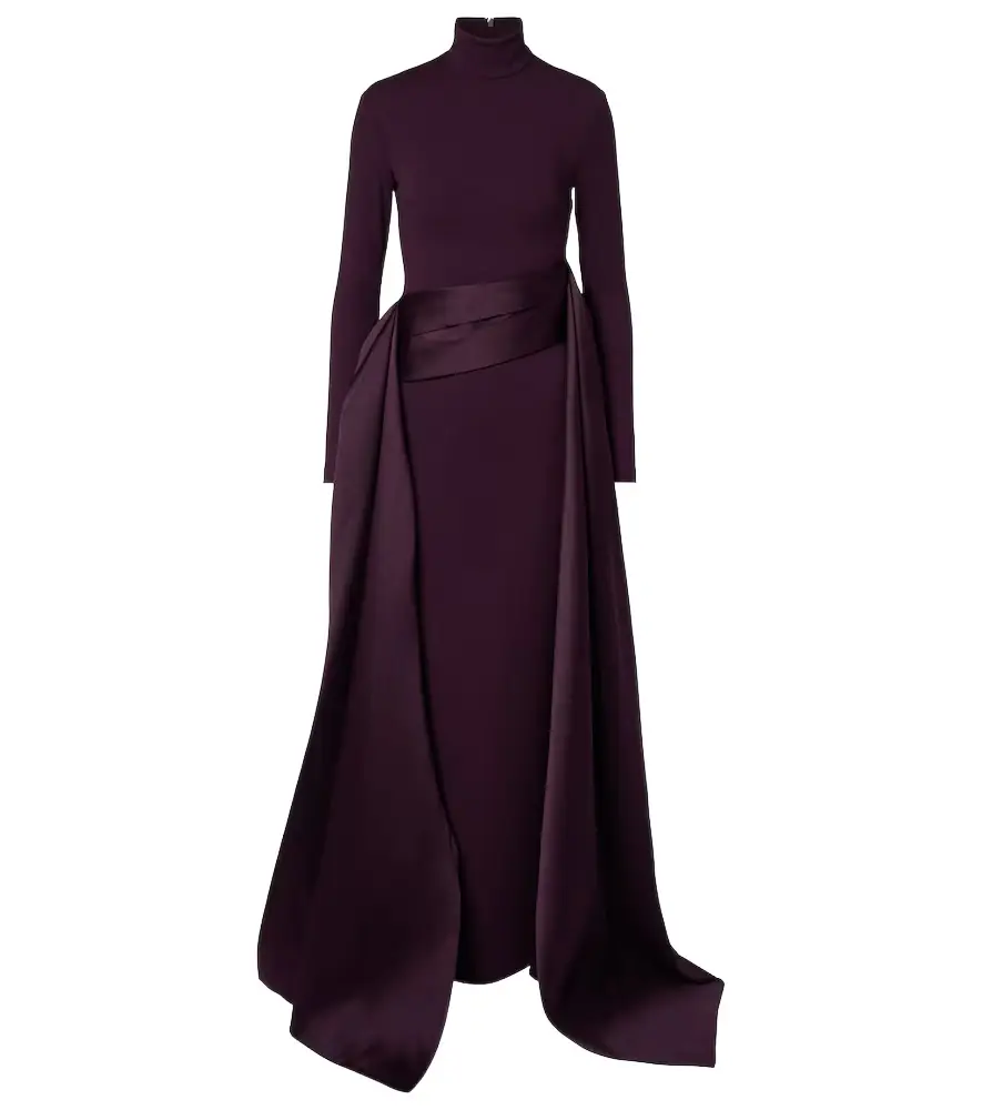 Solace London Olivia draped gown