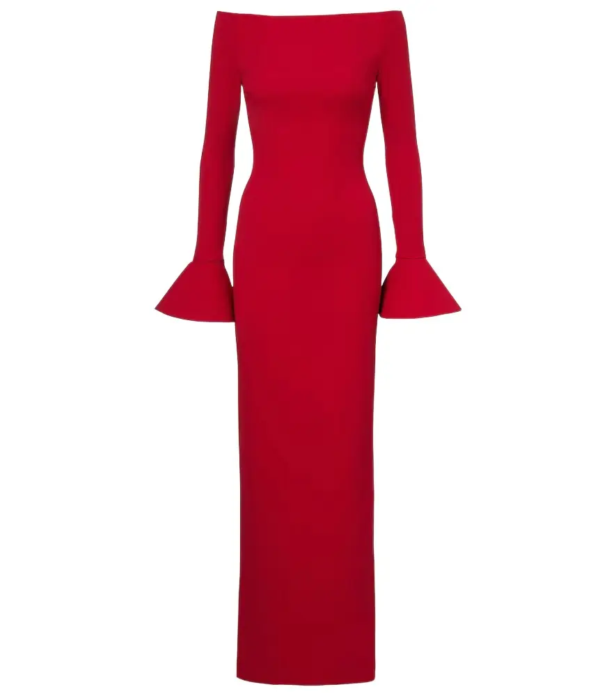 Solace London Anica off-shoulder gown