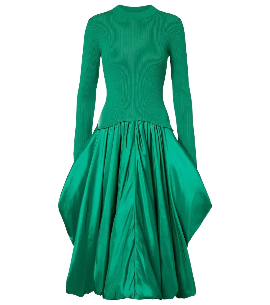 Simkhai Kenlie ribbed-knit midi dress