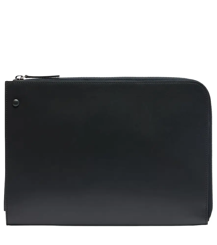 The Row Portfolio leather pouch