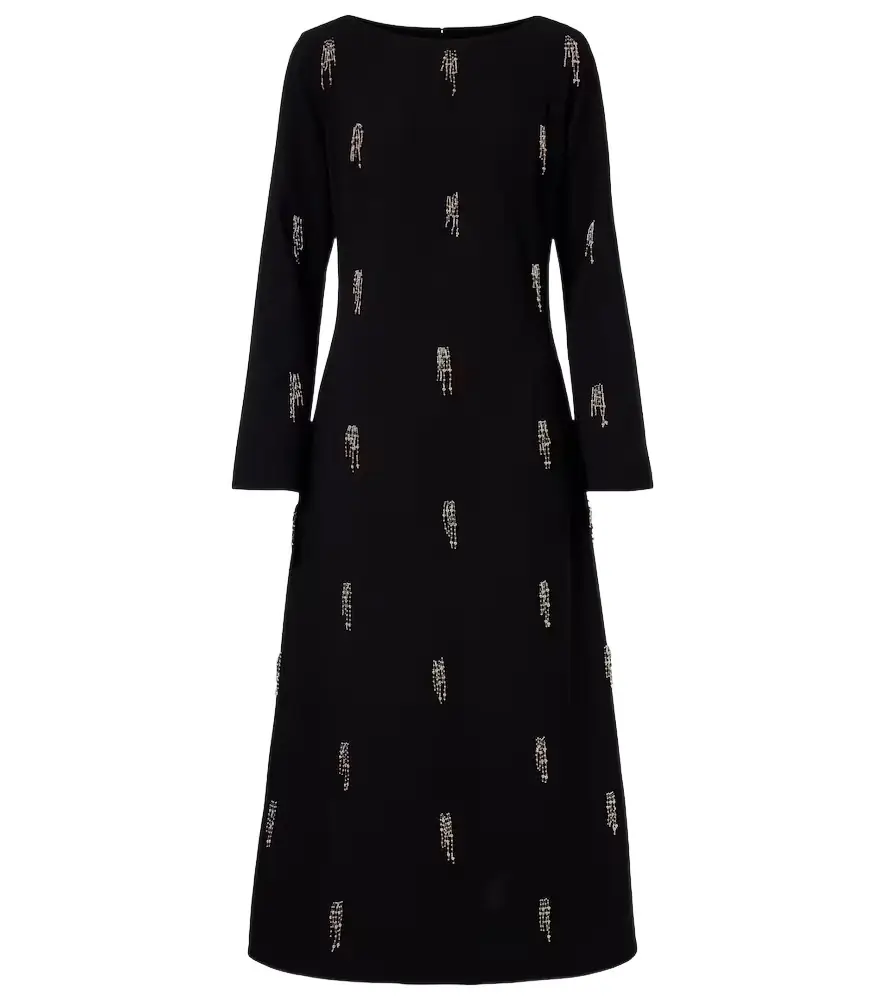 Simkhai Coretta embellished crêpe midi dress