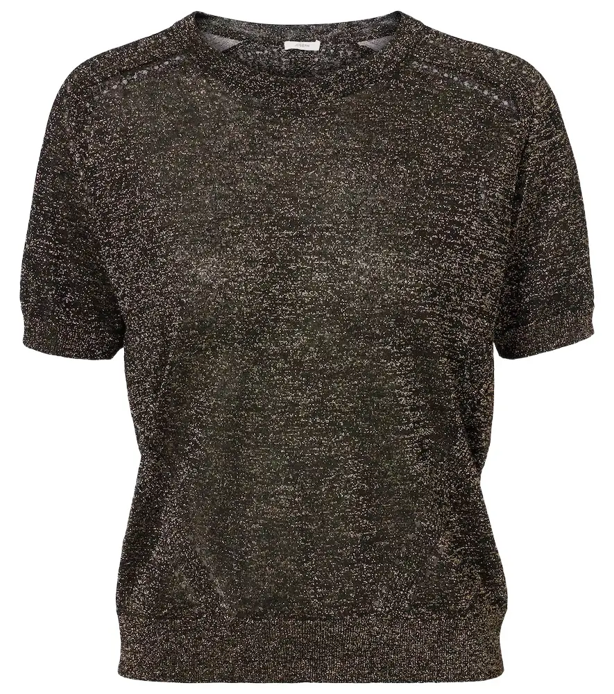 Joseph Lille lamé knitted top