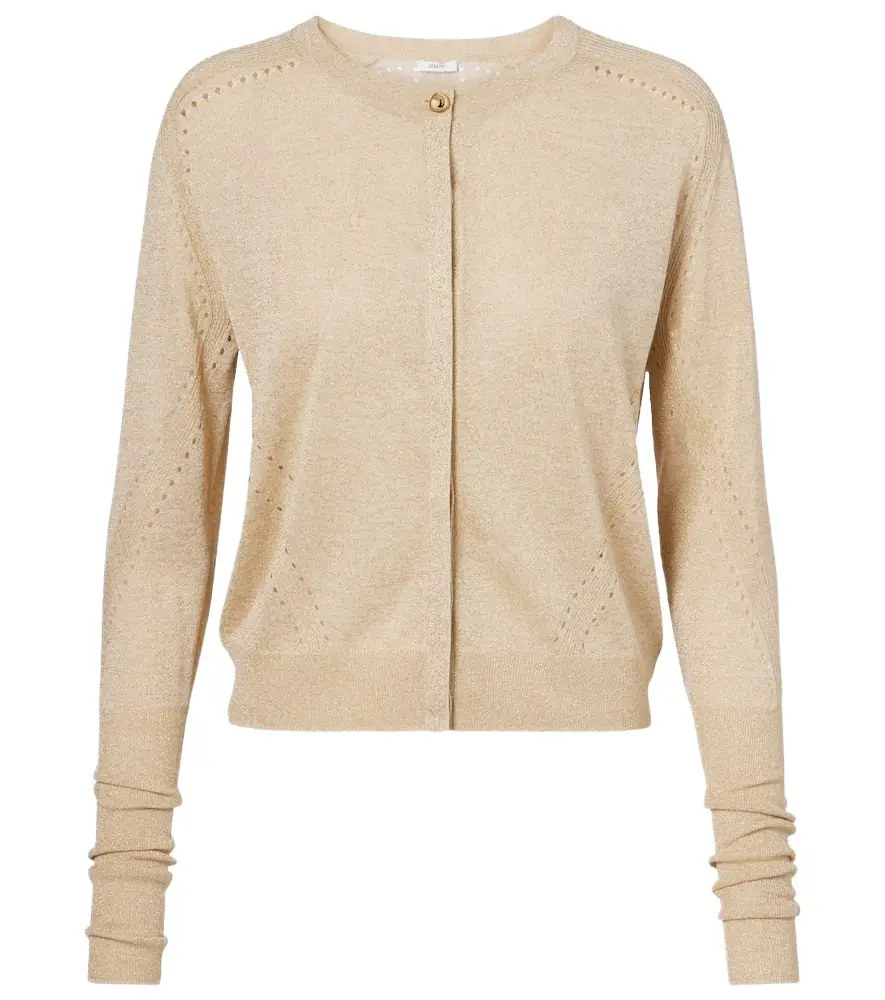Joseph Tasse lamé cardigan