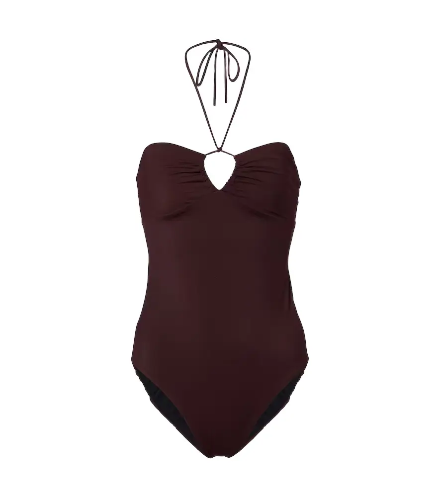 Tory Burch Keyhole halterneck swimsuit