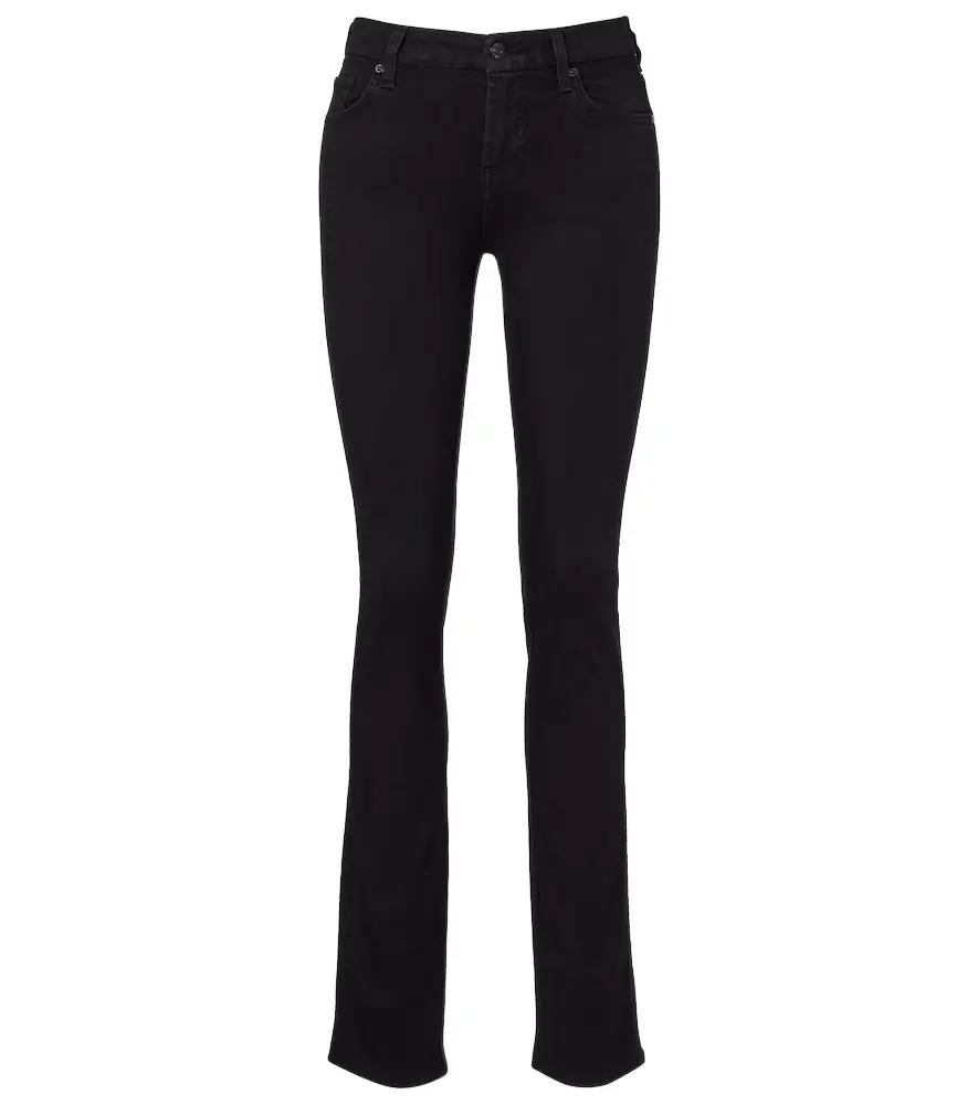 7 For All Mankind Kimmie Straight mid-rise slim jeans