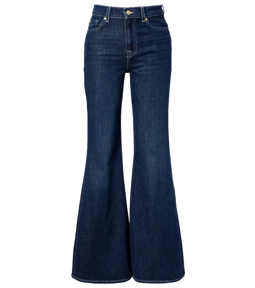 7 For All Mankind High-waisted flared jeans