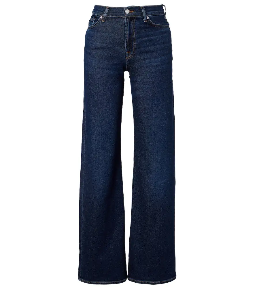 7 For All Mankind Lotta high-rise wide-leg jeans