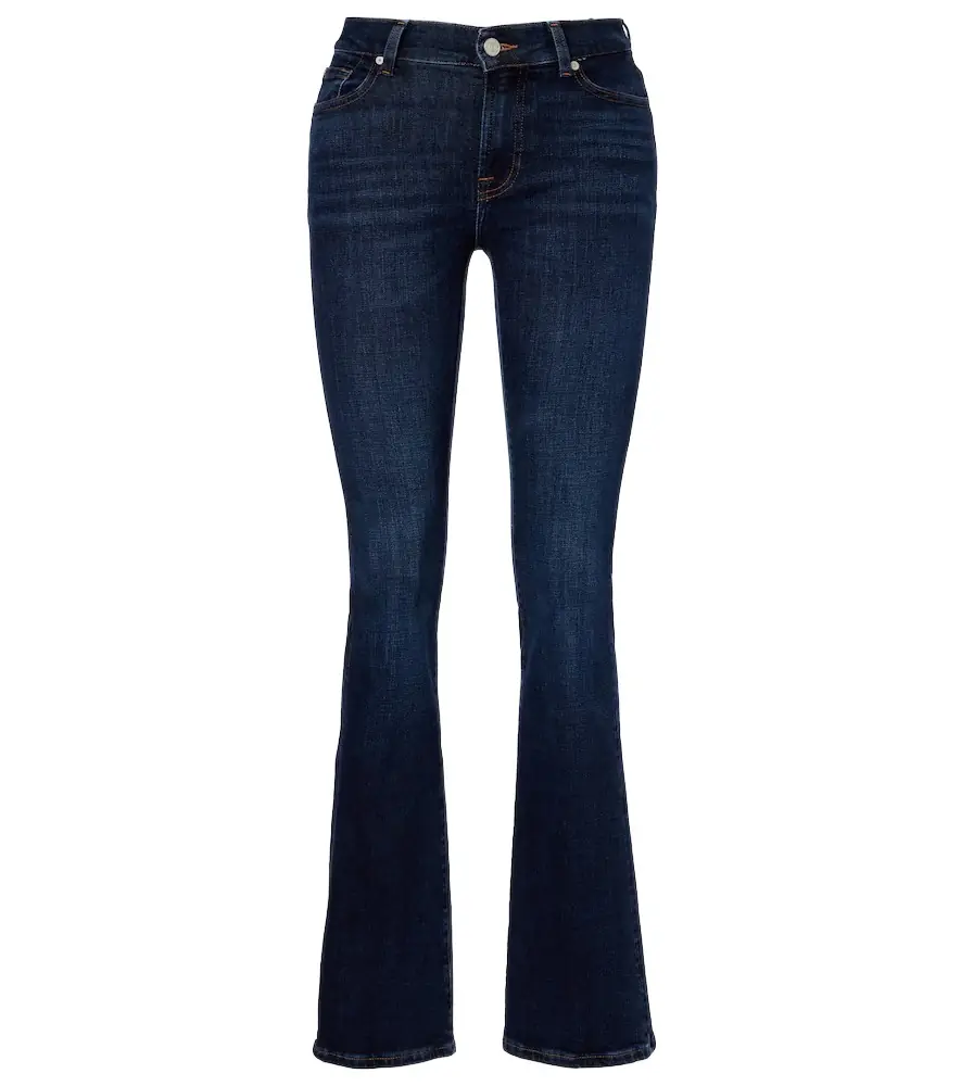 7 For All Mankind Low-rise bootcut jeans