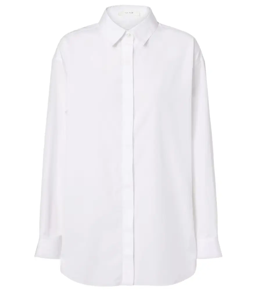The Row Esetan cotton poplin shirt