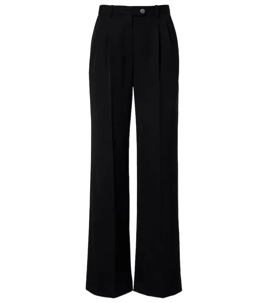 The Row Virgil wool gabardine wide-leg pants