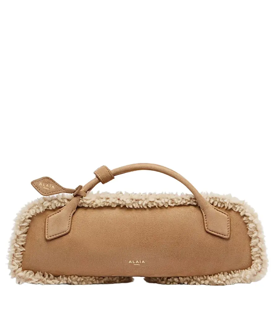 Alaia Alaïa Le Teckel Small suede clutch